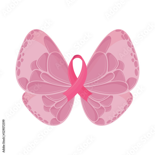 breast cancer, butterfly