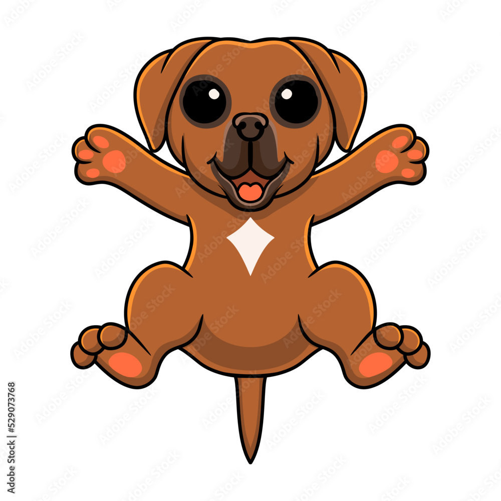 Obraz premium Cute tosa inu cartoon posing