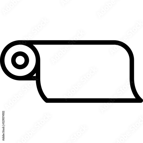 Paper Roll Outline Icon