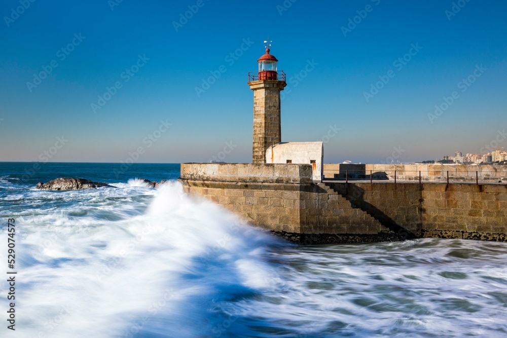 Lighthouse Foz do Douro, Grande Porto, Norte, Portugal, Europe