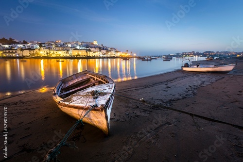 Boat, fishing village Ferragudo, Algarve, Portugal, Europe