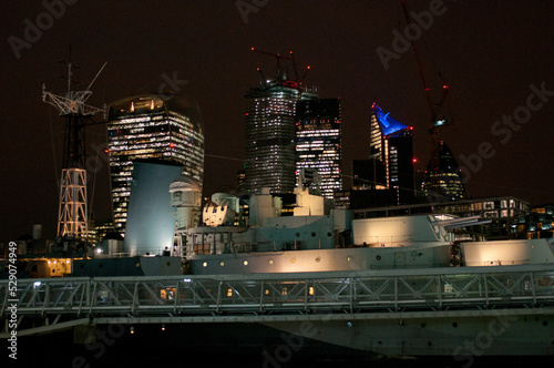 Canvastavla Londra di notte