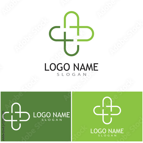 Medical Cross illustration Logo template vector design