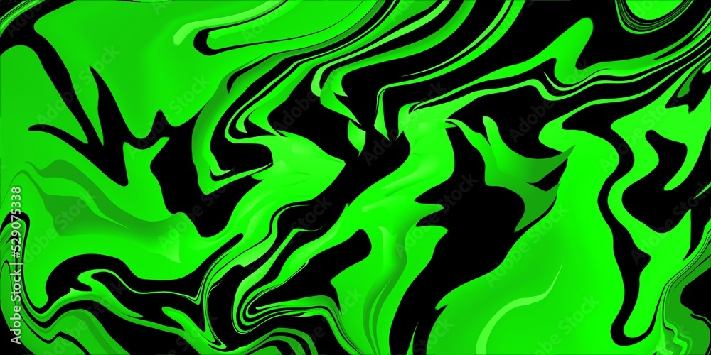 Abstract green and black wavy background, green abstract liquify background. poison green background Abstract green and black wavy background, green abstract liquify background. poison green background