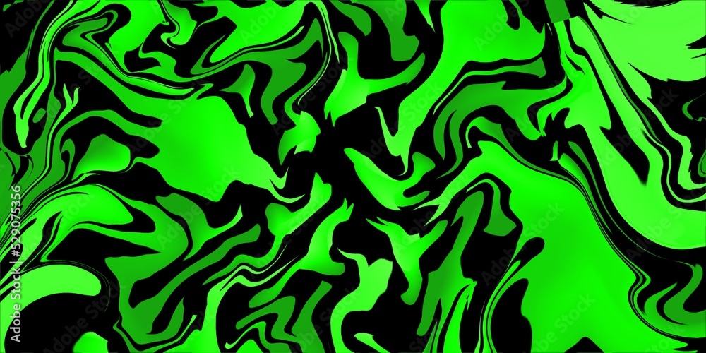Abstract green and black wavy background, green abstract liquify background. poison green background Abstract green and black wavy background, green abstract liquify background. poison green background