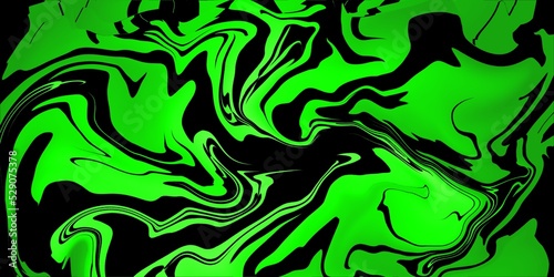 Abstract green and black wavy background  green abstract liquify background. poison green background 
