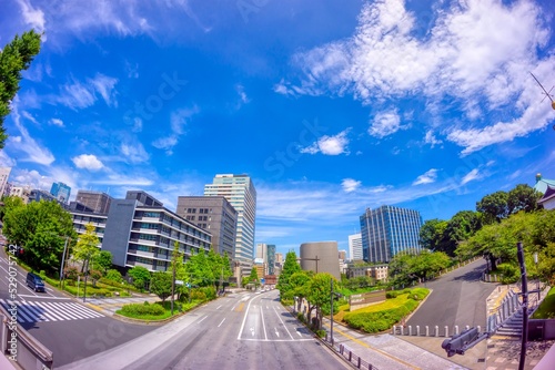 東京　九段下から望む都市風景　2022 夏