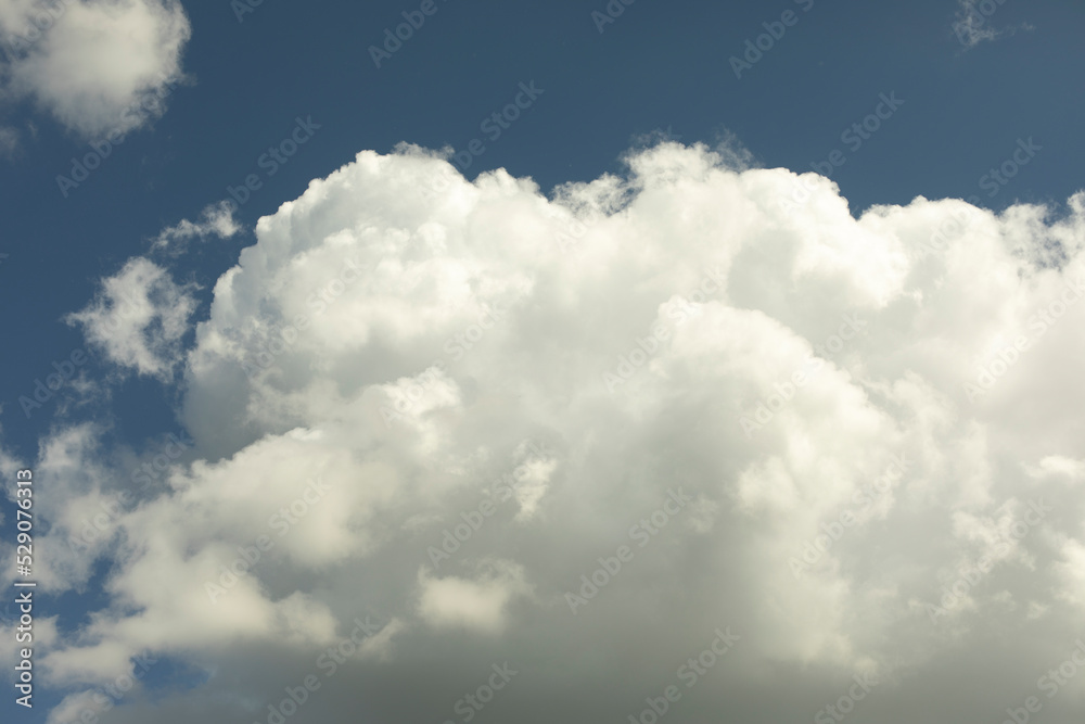 Large cloud in sky. Clouds in summer. Details of celestial landscape. Large cloud in sky. Clouds in summer. Details of celestial landscape.