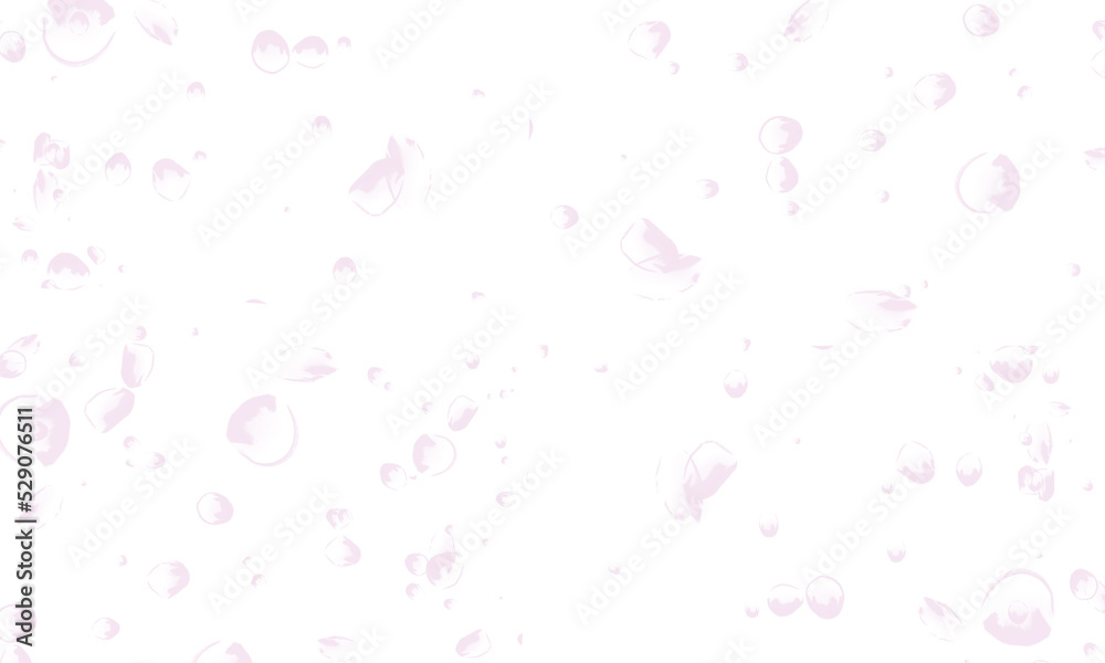 white background with purple water bubbles