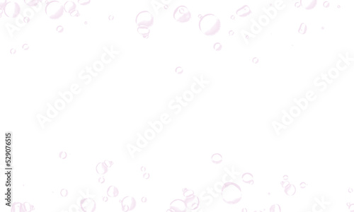 white background with purple water bubbles