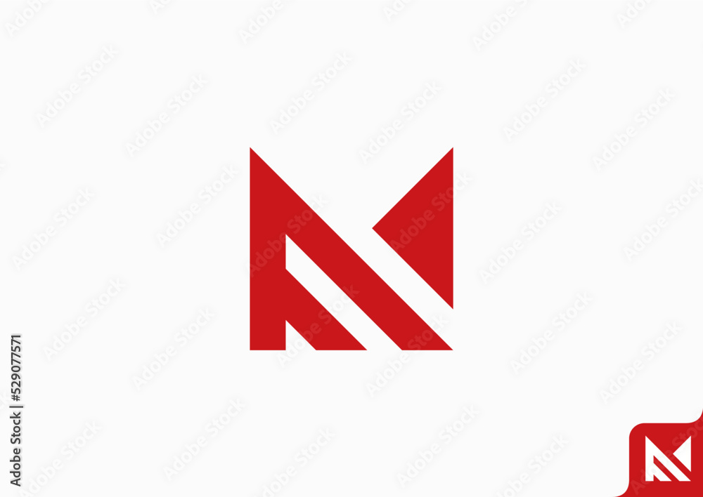 Letter FM logo design flat icon Letter FM logo design flat icon