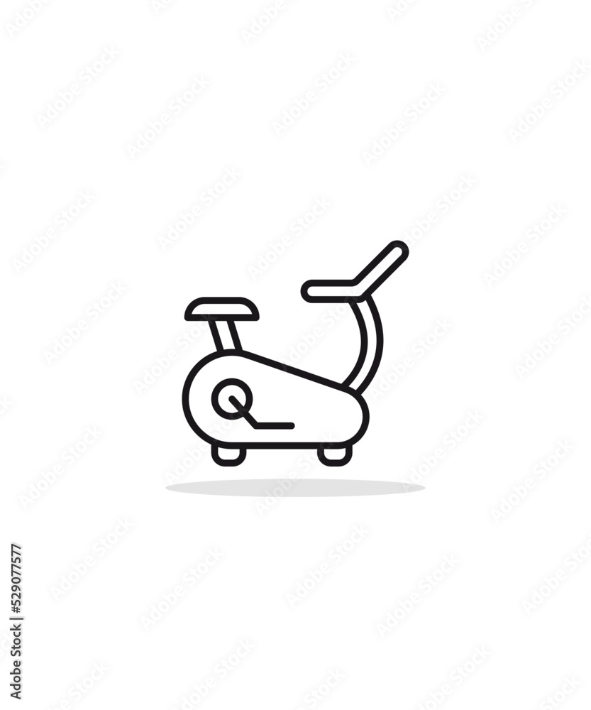 Exercise bike icon design illustration template Exercise bike icon design illustration template