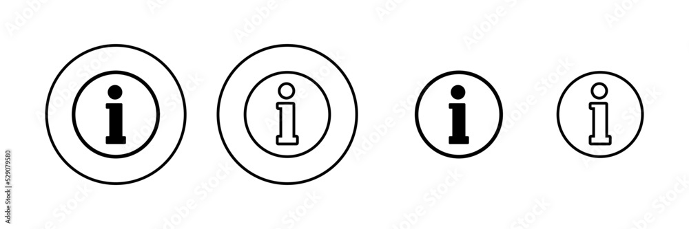 Information sign icon vector. about us sign and symbol. question mark icon Information sign icon vector. about us sign and symbol. question mark icon