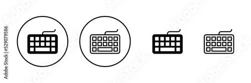 Keyboard icon vector. keyboard sign and symbol