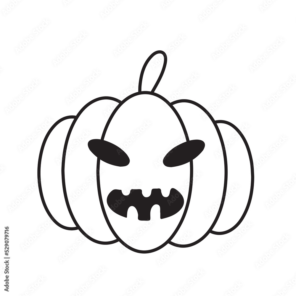 White pumpkin Halloween icon. Vector illustration isolated on white background. White pumpkin Halloween icon. Vector illustration isolated on white background.