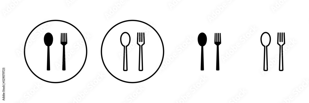 spoon and fork icon vector. spoon, fork and knife icon vector. restaurant sign and symbol spoon and fork icon vector. spoon, fork and knife icon vector. restaurant sign and symbol