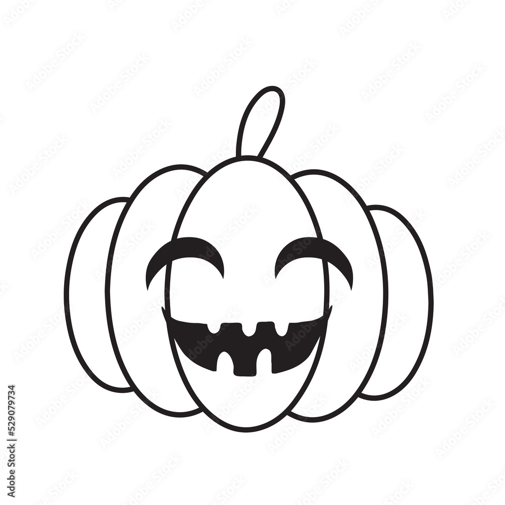 White pumpkin smiling Halloween icon. Vector illustration isolated on white background. White pumpkin smiling Halloween icon. Vector illustration isolated on white background.