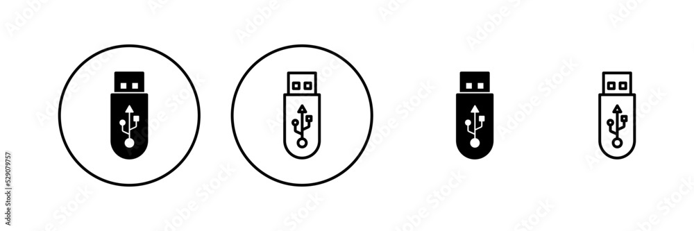 Usb icon vector. Flash disk sign and symbol. flash drive sign. Usb icon vector. Flash disk sign and symbol. flash drive sign.
