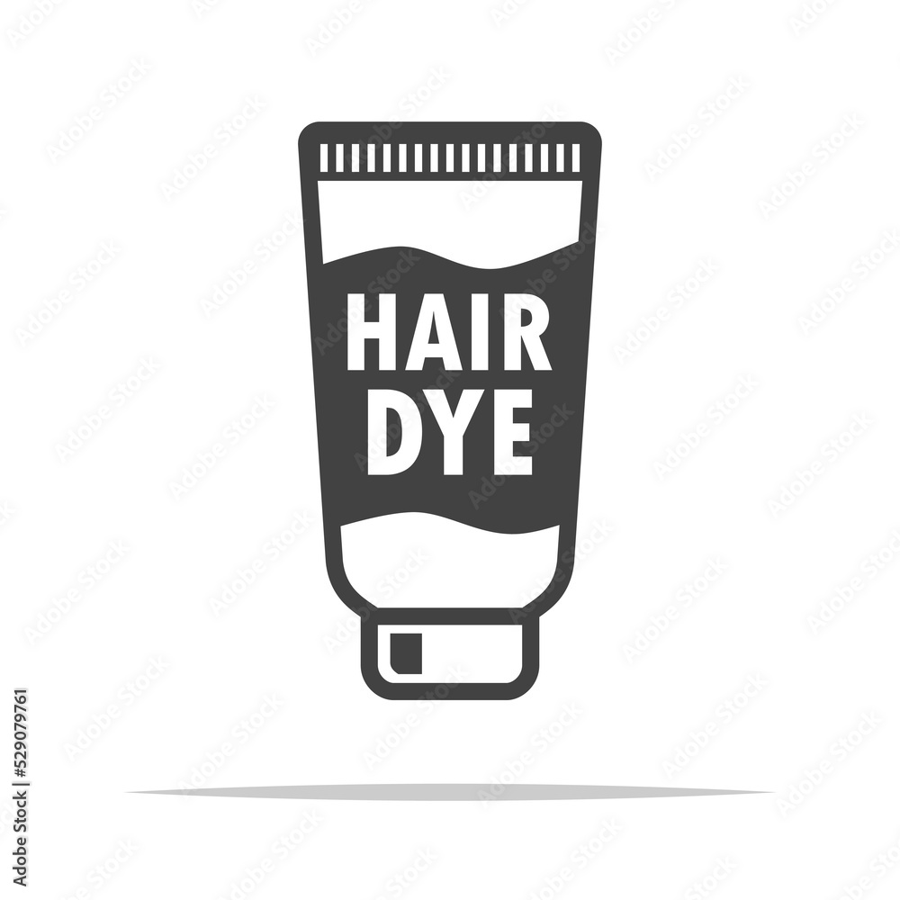 Hair dye tube icon transparent vector isolated Hair dye tube icon transparent vector isolated