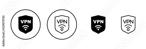 Vpn icon vector. Private network sign and symbol. virtual private network icon.