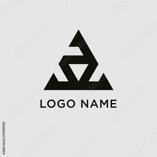 letter a logo design