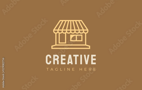 Kiosk Shop Logo Icon Design Template