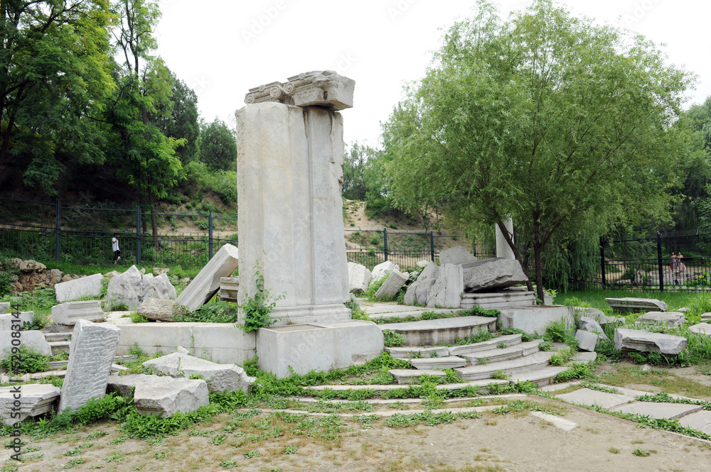 The Old Summer Palace Ruins Park in Beijing, China