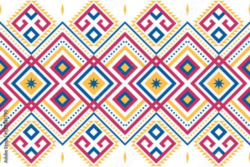 geometric Aztec patten. Mosaic on the tile. African Moroccan pattern. Ethnic carpet. Majolica. Ancient interior. Asian rug. Tribal vector ornament. textile. Colorful Ethnic patterns. native