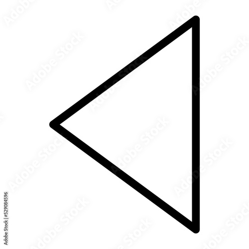 left arrow line icon