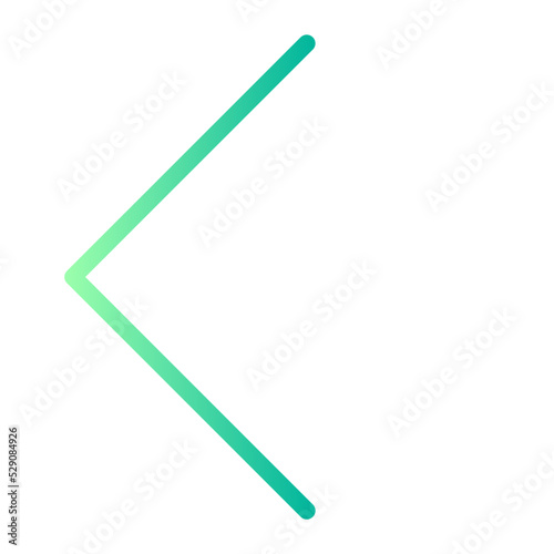 left arrow gradient icon