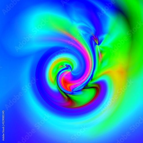 Abstract coloring background of the gradient with visual wave and lighting effects photo