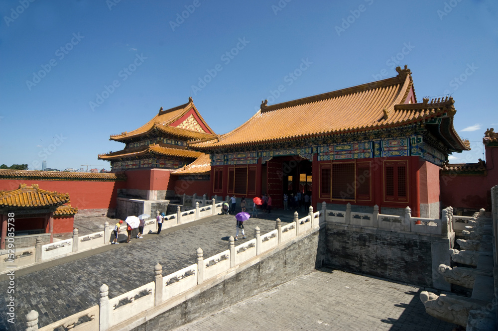 The Imperial Palace in Beijing, China, the imperial palace of Ming and Qing Dynasties, formerly known as the Forbidden City, a World Cultural heritage site. The Imperial Palace in Beijing, China, the imperial palace of Ming and Qing Dynasties, formerly known as the Forbidden City, a World Cultural heritage site.