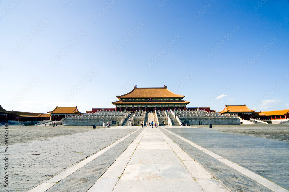 Hall of Supreme Harmony, the imperial Palace of Ming and Qing Dynasties ...