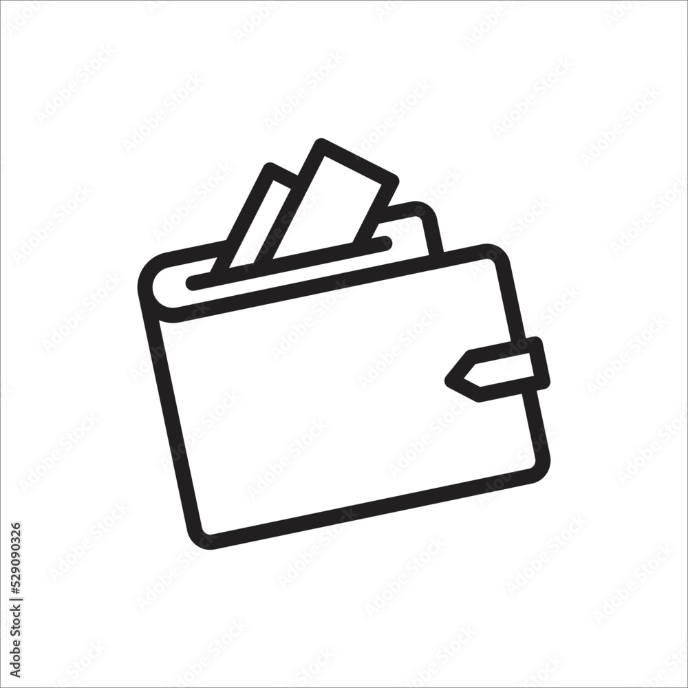 wallet icon simple design art wallet icon simple design art