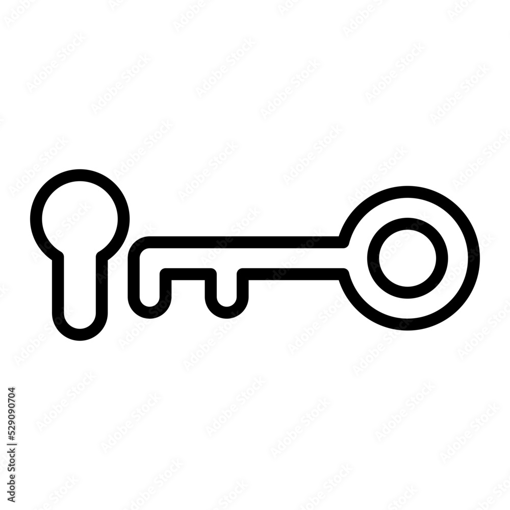 Key and hole icon Key and hole icon