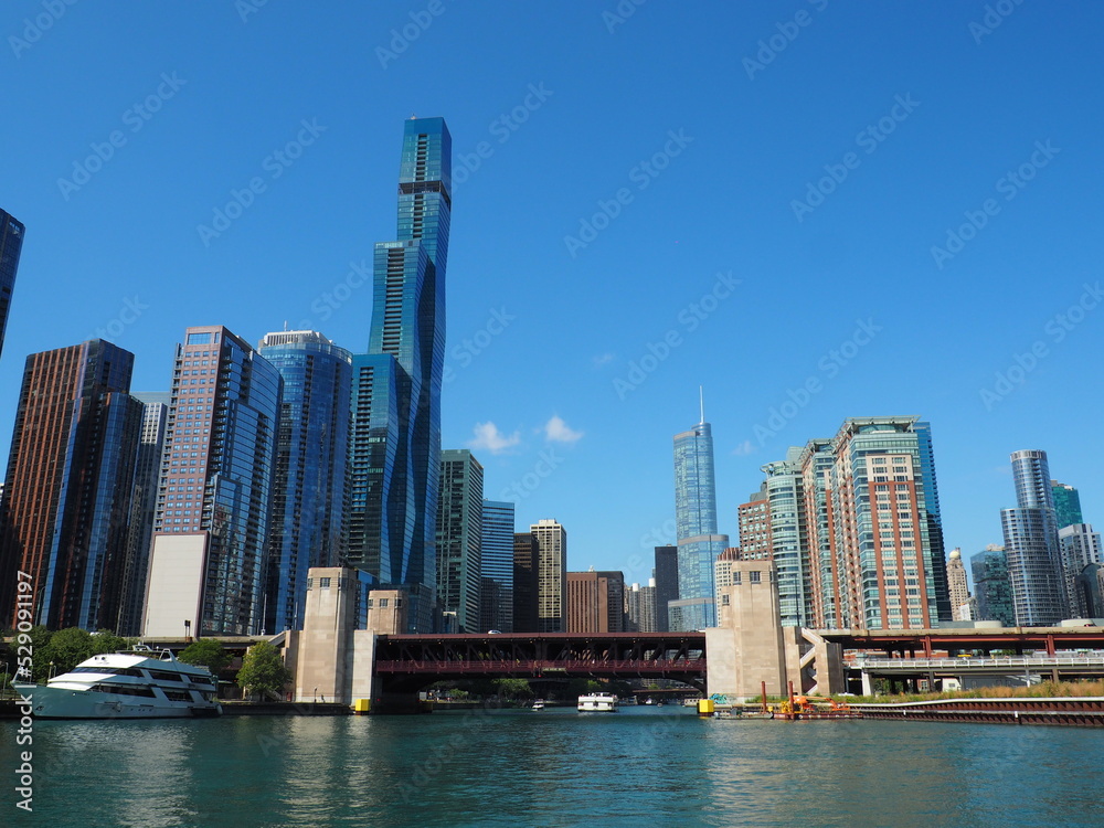 Naklejka premium Chicago in the Summer