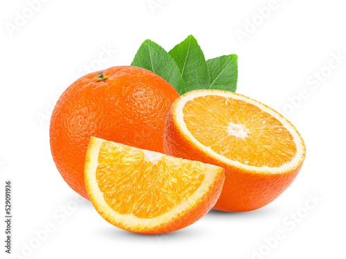 Orange fruit isolated on transparent (PNG)