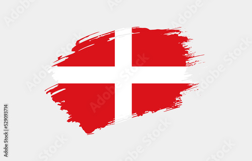 Creative hand drawn grunge brushed flag of Sovereign Military Order of Malta with solid background