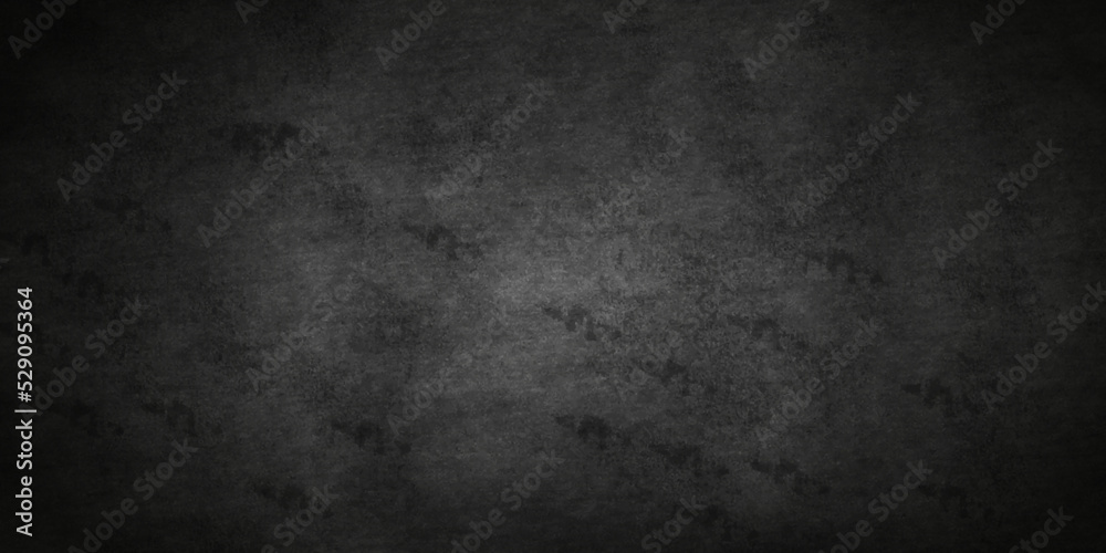 Black stone concrete grunge texture and backdrop background anthracite panorama. Panorama dark grey black slate background or texture.