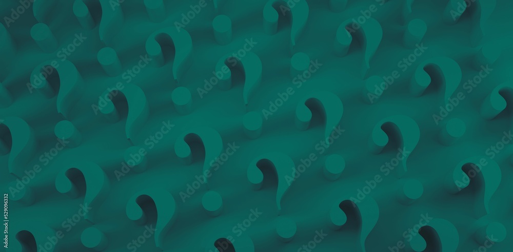 Digital question mark Digital question mark