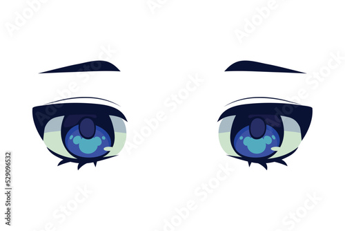 anime eyes closeup