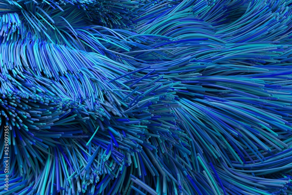 Blue fiber optic Blue fiber optic