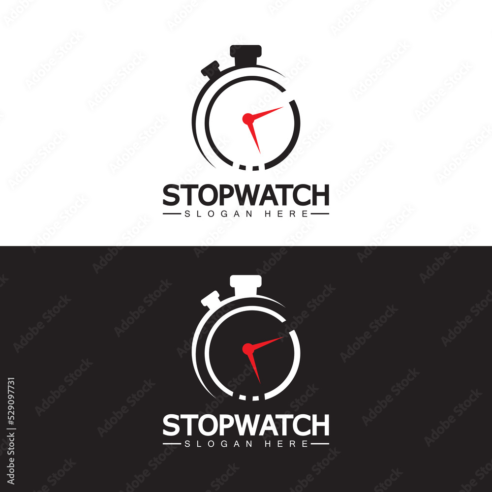 Stopwatch timer logo design vector icon symbol illustration template Stopwatch timer logo design vector icon symbol illustration template