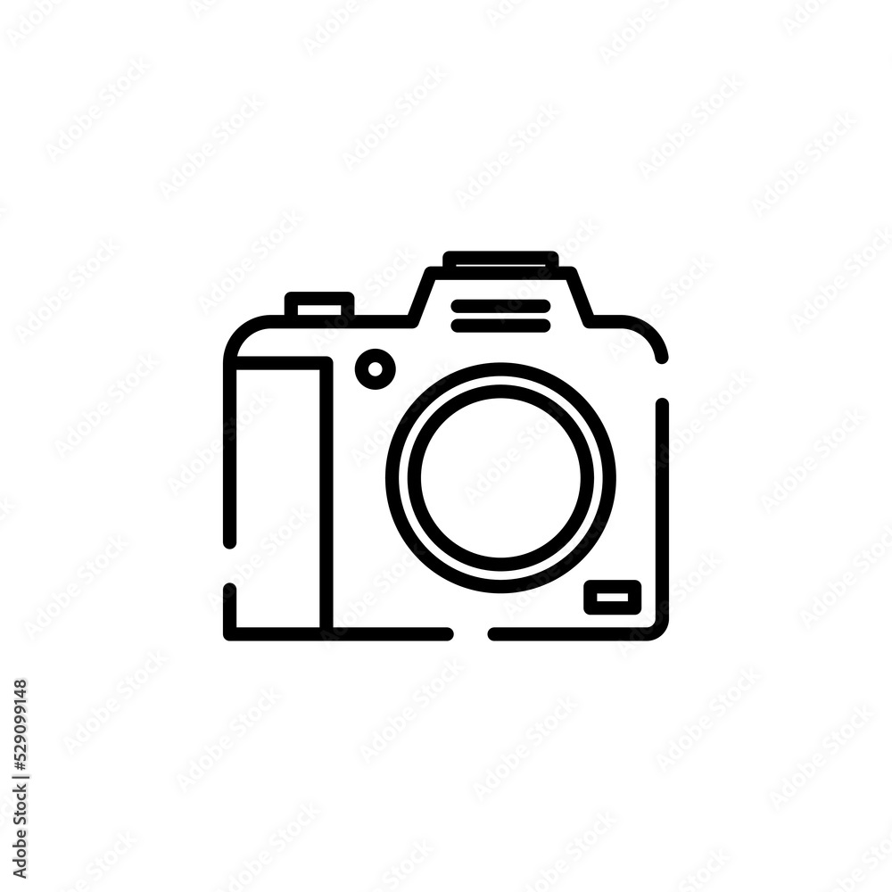 Camera, Photography, Digital, Photo Line Icon Vector Illustration Logo Template. Suitable For Many Purposes. Camera, Photography, Digital, Photo Line Icon Vector Illustration Logo Template. Suitable For Many Purposes.