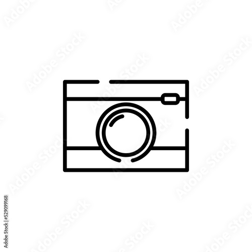 Camera, Photography, Digital, Photo Line Icon Vector Illustration Logo Template. Suitable For Many Purposes.
