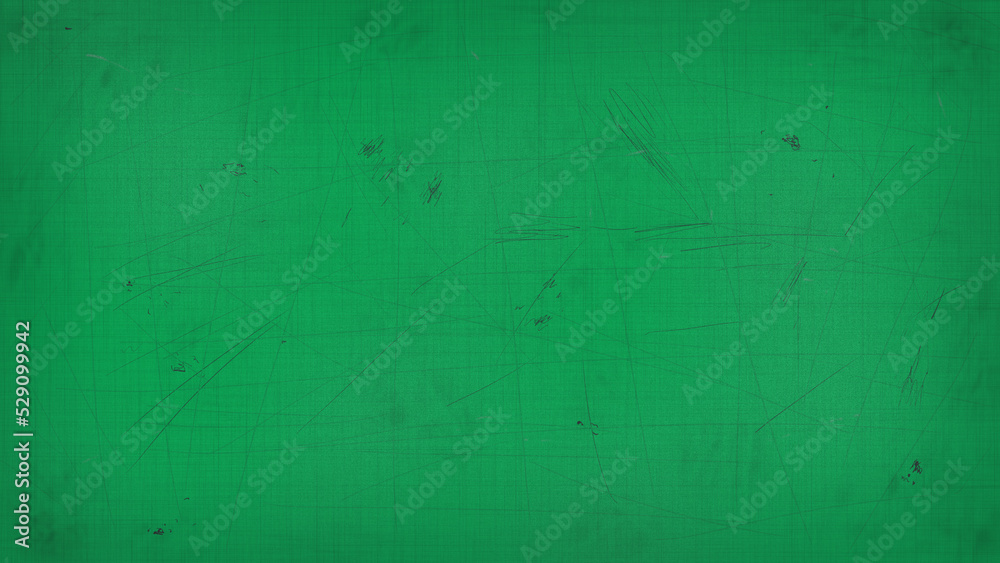 Obraz premium 使い込んだような傷・スクラッチ、かすれや汚れのある背景・テクスチャ素材 8K UHDサイズ 緑／グリーン
