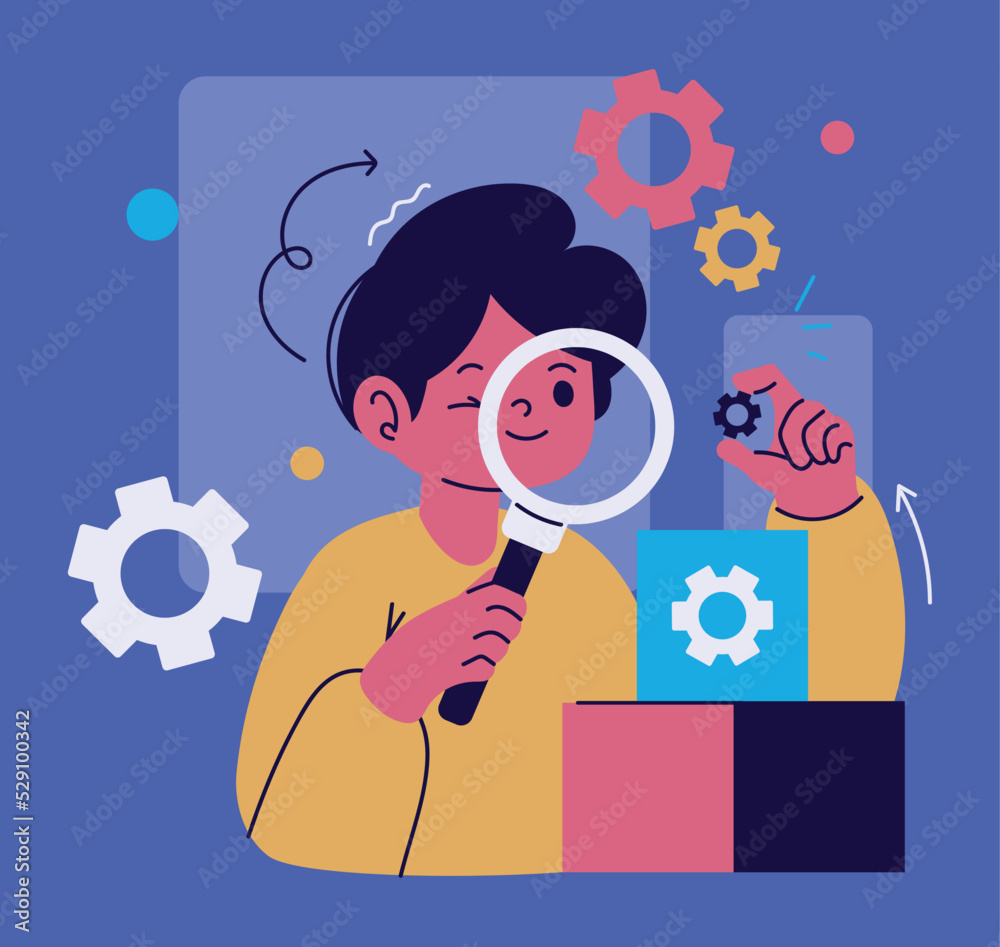 developer working and analyzing developer working and analyzing