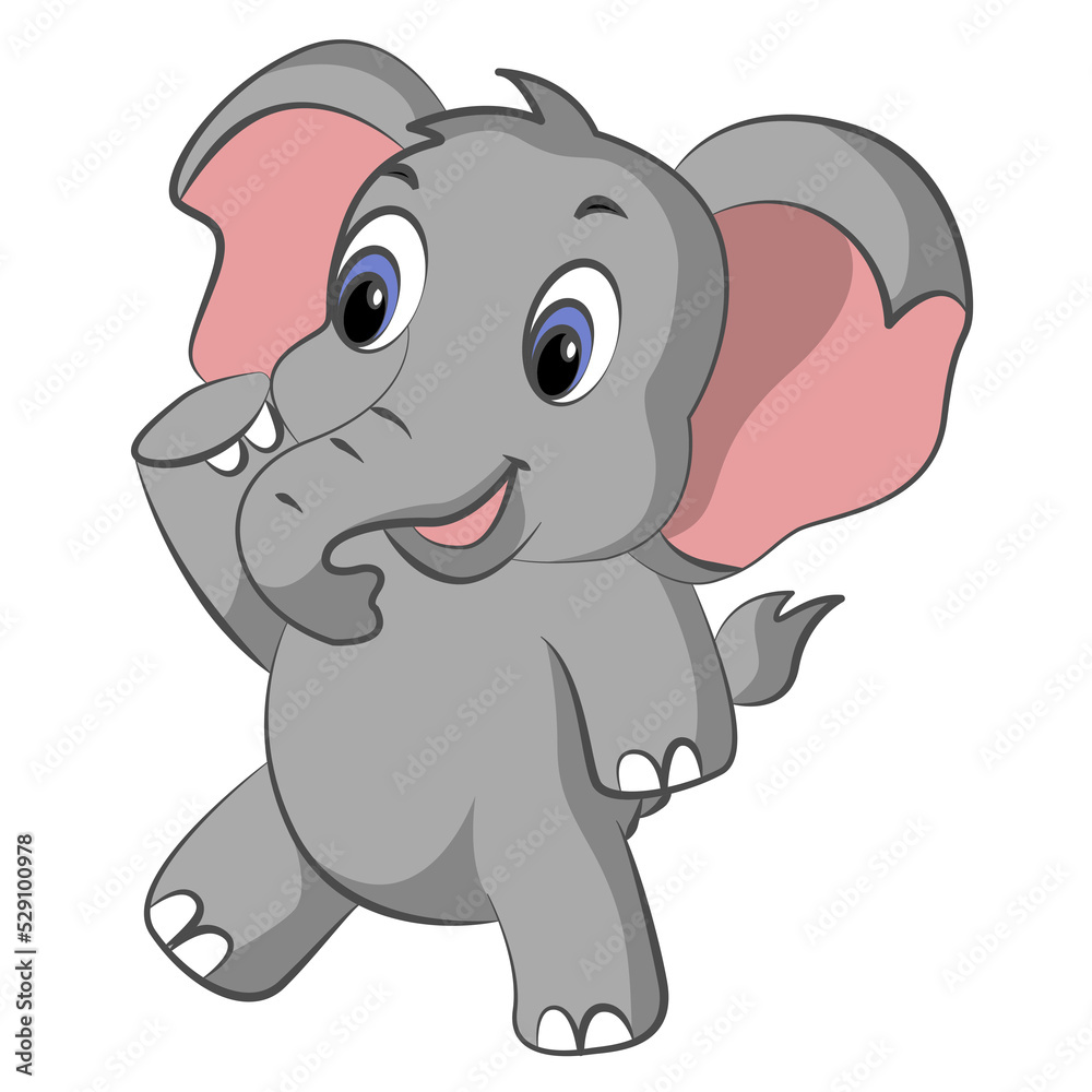 elephant cartoon design on transparent background elephant cartoon design on transparent background