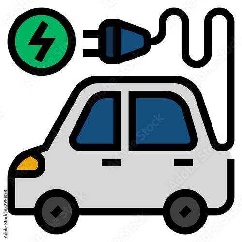 electric vehicle icon