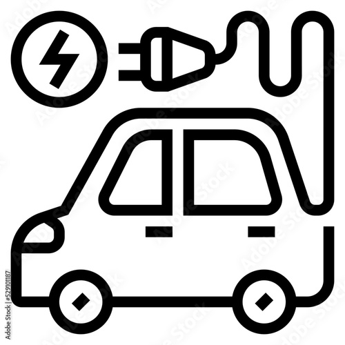 electric vehicle icon